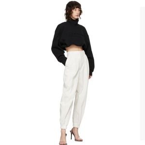 Alexander Wang Constructed Waistband Corduroy Logo Joggers